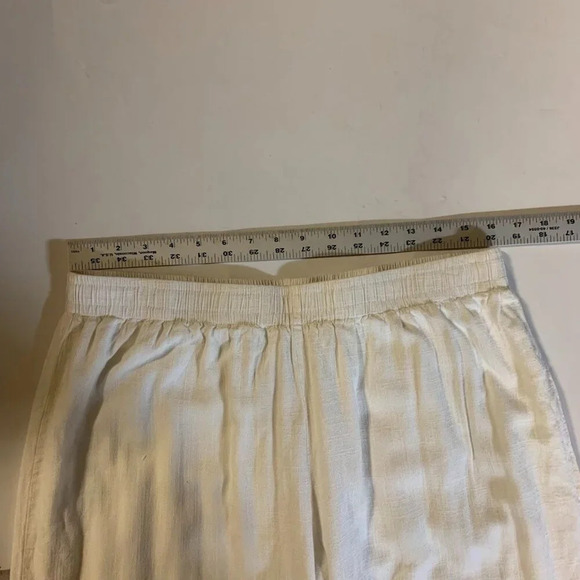 Princess Polly Women's Cotton Linen Blend Elastic Waist Wide Leg Pants Size 12 - Picture 11 of 14